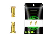 2pcs M5 * 14.2mm bicycle rear derailleur steering wheel screw-flat head drive screw(Golden)