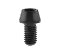 2pcs M5 M6Titanium hex socket screw Inner Allen Key Cone Taper Head Bolt Screw for Bicycle Stem Seatpost(Black,M5X25 2pc)