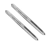 2Pcs M5 Tap Set M5 x 0.8mm H2 High Speed Steel Metric Machine Taps 3 Straight Flutes Threading Tool Screw Hand Tapping Machinist for Screw Tapping & DIY Repair