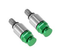 2pcs M5x0.8 Motorcycle Screw Fork Air Bleeder Valve for Honda for Yamaha for Suzuki for Kawasaki Green 1996-2023