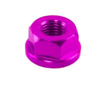 2Pcs M6 M8 M10 M12 M14 Motorcycle Anodized Screw Bolt Hex Insert Lock Nut Universal Axle Flange Rear Locknuts Self-locking(Pink,2PCS_M8)
