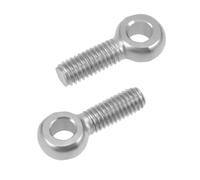 2pcs M6 M8 M10 M14 Threaded Eye Bolt 304 Stainless Steel Machinery Shoulder Swing Lifting Eye Bolt Metric Thread(M14 x 50mm 2pcs)