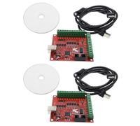 2PCS Mach3 Axis Motion Control Card With Disc, CNC Breakout Board Stepper Motor Driver Board, Driver CNC Breakout Interface Board
