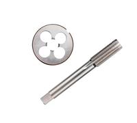 2pcs Machine Plug Tap Die, Left Hand and Set, Metric Screw Thread Drill M3/M6/M8/M10/M12/M14/M16/M18/M20(M8x0.5)