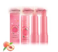 2PCS Magic Color Changing Lip Balm Duo - Moisturizing Peach Lipstick for Soft Glossy Lips - Long Lasting Hydration Care Set for Women and Girls, Non-Sticky, Natural Look, Daily Use (2PCS)