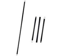 2PCS Magic Rising Wand Tricks 36.5 Inches Long Theatrical Cane 1920s Black Halloween Costume Magic Show Costume Accessories