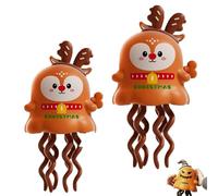 2PCS Magical Mini Dancing Ghost for Christmas, Creative Twisting Clockwork Slide for Halloween, Christmas Magic Clockwork Toy, Dance and Swinging 3D Clockwork Ghosts Toy for Birthday, Party Gift (D)