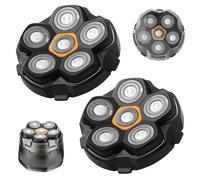 2PCS Magnetic 6 Blade Head Shaver Replacement Heads for DOAO JoyKoi Solimpia Singphere AEXIRI Head Shaver