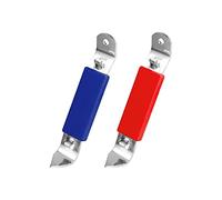 2pcs Magnetic Bottle Openers, Can Tapper Magnetic Can Opener Manual Bottle Punch Opener for Beer Bottles Cans Beverages (Red, Dark Blue)
