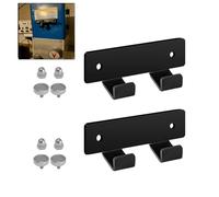 2PCS Magnetic Chuck Key Holder for Drill Press Lathe Mill Tooling, Workshop Organizer for Machining Woodworking with Thickened Steel and Black Coating, Holds Shaft up to 1 Inch