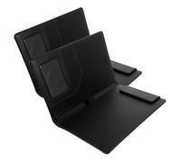 2pcs Magnetic Clipboard File Folder Portable Multi Function Clip Board for Office School Catering Black Reusable Organizer for Menus Bills Documents