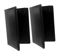 2pcs Magnetic Clipboard Folder Small Document Organizer Reusable File Clip Board for Bills & Menus Writing Support Black Magnetic Clipboards for Home & Office