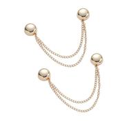 2PCS Magnetic Clothing Clips, Multi-Function Magnetic Pinless Clothing Clips, Hem Shawl T-Shirt Hem Shirt Sleeve Magnetics Seam Free Fastening Decoration Buckle Gold