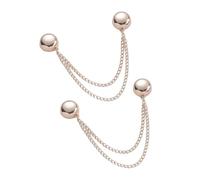 2PCS Magnetic Clothing Clips, Multi-Function Magnetic Pinless Clothing Clips, Hem Shawl T-Shirt Hem Shirt Sleeve Magnetics Seam Free Fastening Decoration Buckle Rose Gold