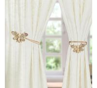 2PCS Magnetic Curtain Tie Backs Curtain Tiebacks Buckles Holdbacks Holders Hooks Clip Resin Window Curtain Holder Elegant Drapery Holder Decorative for Home Bedroom Office Decorative Curtain(Bee A)