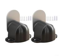 2PCS Magnetic Door Stopper with Strong Magnetic Mechanism for Secure Door Holding and Collision Prevention (Black)