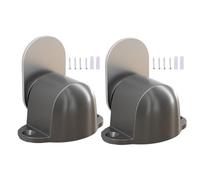 2PCS Magnetic Door Stopper, Zinc Alloy Magnetic Door Stop, Magnets Door Stops Wall Prop Hold Open Doorstop For Door Gaps Ranging 5Mm -25mm (Gray)