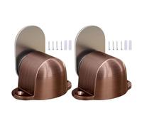 2PCS Magnetic Door Stopper, Zinc Alloy Magnetic Door Stop, Magnets Door Stops Wall Prop Hold Open Doorstop For Door Gaps Ranging 5Mm -25mm (Red bronze)
