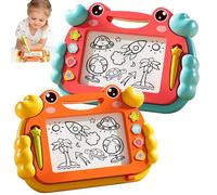 2pcs Magnetic Drawing Board, Magnet Doodle Board, Magic Scribbler Educational Learning Toy for Toddler Girls Boys 3 4 5 6 7 Year Old Kids, Gift Colorful Sketch Magnet Erasable Writing Pad