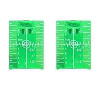2PCS Magnetic Floor Targets Plate, Laser Target Plate, Laser Receiver Target Card, Target Card Laser Receiver for Green Beam Applications Target Plate Card