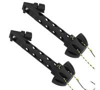 2pcs Magnetic Fly Fishing Tippet Threaders, Hands-Free Knot Helper Universal Fishings Accessory Kit for Most Hooks Tippets Tying Flies & Fly Styles (Black)