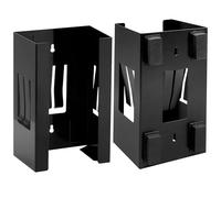 2Pcs Magnetic Glove Dispenser, Wall Mount Tissue Dispenser Black Tissue Glove Box Holder for Kitchen Fridge Office Workshops, Garage Tool Box