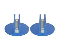 2Pcs Magnetic Jack Pad Aluminum Universal Pinch Weld Frame Rail Adapter 3 Inches for Car Lifting Garage Workshop Blue