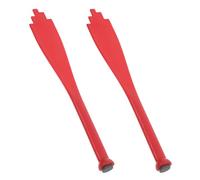 2pcs Magnetic Jar Lid Lifter and Headspace Measurer | Red PP and Magnet Build, Stepped Handle Design, for Filled Jars, Pressure Canning, Water Bath Setups