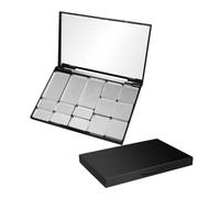 2pcs Magnetic Makeup Palette with Mirror DIY Eyeshadow Organizer for Pans Blush and Powder Stylish Magnetic Container for Custom Beauty Looks