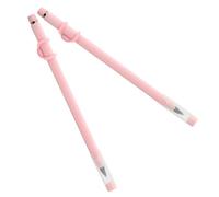 2pcs Magnetic Memo Pencil with Adjustable Clip and Eraser Pink
