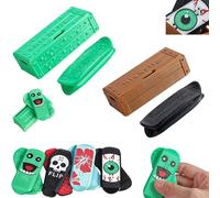 2Pcs Magnetic Mini Fingerboard - Fun, Stress-Relieving & Portable, Pro Fingerboard Obstacles, Spin, Flip, and Roll Your Stress Away I)