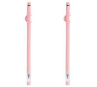2pcs Magnetic Note Pencil for Sheet Music with Eraser and Clip Pink | Adjustable Grip, Strong Magnetic Attachment, Plastic and Graphite Build, for Students, Musicians, Fridge