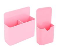 2PCS Magnetic Pen Holder with Compartments Pen Holder for Dry Erase Marker Magnetic Cups for Whiteboard, Refrigerator, Locker and Metal Cabinets, C