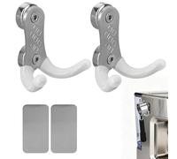 2pcs Magnetic Portafilter Holders for Metal Wall Surface, Stainless Steel Magnetic Coffee Portafilter Tamper Holder Compatible with Breville Coffee Machine, Ninja ES601 51mm/53mm/58mm Handle