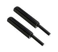 2Pcs Magnetic Push Latch, Touch Open Door Catch for Cabinet Cupboard Wardrobe Drawer - 30x92mm Silver Black Gold