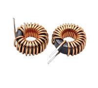 2PCS Magnetic Ring Inductor High Current Ring Energy Storage Inductor Coil Iron Silicon Aluminum Inductor(Vertical,47uH 10A)