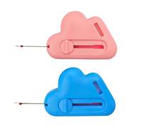 2pcs Magnetic Seam Guide for Sewing Machine, Magnetic Seam Guide, Seam Ripper, with Built-in Ripper, Tail Hole and Card Slot Design Parcel Opener, Sewing Machine Accessories(Blue, Pink)