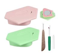 2Pcs Magnetic Seam Guide for Sewing Machine, Polygonal Hemmer Guide with 2Pcs Seam Ripper for Seaming, Universal Sewing Machine Parts Sewings Accessories for Magnet Making Machines