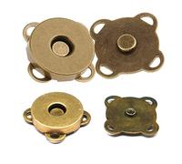 2pcs Magnetic Snap Fasteners Metal Magnet Buckle Magnet Bag Buckle,Magnetic Twist Turn Lock Round Snap Fastener Button Clasp Press Studs Sewing Accessory for DIY Crafts, Handbag,Leather Coat,Jacket
