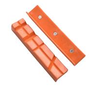 2pcs Magnetic Soft Pad Jaw Rubber for 4 6 Inch Bench Vise, Mill Clamps, and Drill Press Accessories (5inch Orange E)