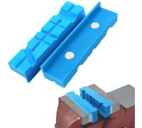 2pcs Magnetic Soft Pad Jaw Rubber for Metalworking Vise Bench Tools Compatible 4in 5in 6in Vises Suitable for Holding Wood Metal Plastic Items (4in)