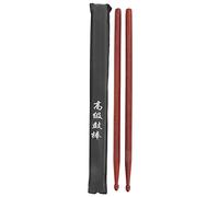 2Pcs Mahogany Drum Sticks with Strong Gravity Feel, Round Head Non - Slip Drumsticks for Beginners and Pros, Eco - Friendly Unpainted Percussion Accessory with Storage
