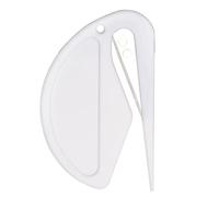 2Pcs Mail Envelope Plastic Letter Opener, Mini Plastic Slitter Efficient Mail Opener Tool, Safety Papers Cutter Office Supplies(White)