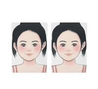 2Pcs Makeup Face Painting Practice Board Washable Reusable Face Painting Exercise Board for Stage Home