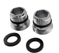 2pcs Male to Male Tap Adapter Compatible with IKEA Taps M18.5 to M22