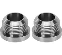 2Pcs Male Weld On Bung AN16 Durable Construction Precise Engineering Fit Reliable Replacement Part Less Steel Weldable Fitting Strength Coolant Fluid Drain for Automotive Maintenance Repair