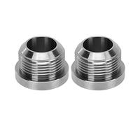 2Pcs Male Weld On Bung AN16, Stainless Steel Weldable Fitting, High Temperature and Resistance, for Coolant Fluid Turbo Drain Catch Can, Compatible with Aluminum
