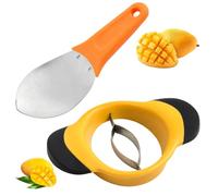 2PCS Mango Cutter and Mango Slicer for Fresh Fruit Prep, Practical Fruit Slicer Tool for Daily Snacking and Home Kitchen Use, Reliable Slicer for Mango and More