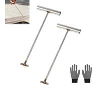2pcs Manhole Cover Lifter, Drain Cover Lifting Keys, Manhole Cover Hooks | Stainless Steel, Heavy Duty Universal Lifting Keys, Garden Driveway Pavement Street, Facility Maintenance