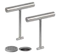 2Pcs Manhole Lifting Keys, Drain Cover Lifting Keys | Ergonomic T-Shaped Design, Robust Stainless Steel, Practical 2Pcs Set for Manhole Covers, Drainage Grates and Septic Tanks